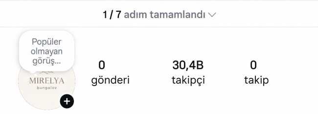2016 kurulum ilk mailli 30 k projelik instagram hesabı