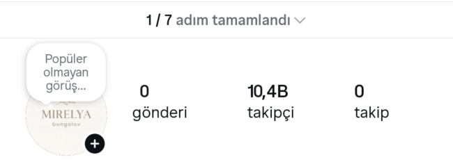 Ilk mailli 10 k projelik instagram hesabı