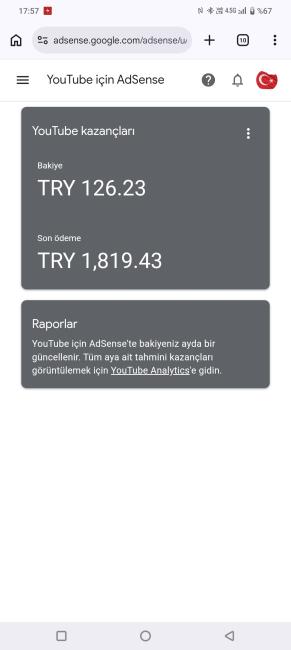 Satılık pinli  web youtube adsense hesabı