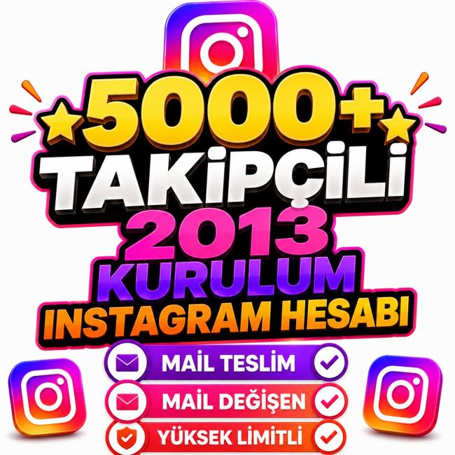 ⭐meta verified⭐5000 takipçili⭐2013 tarihli⭐instagram hesabı