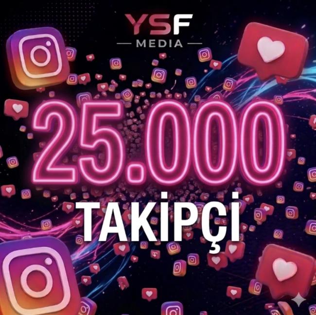Instagram 25k 365 gün garantili takipçi?