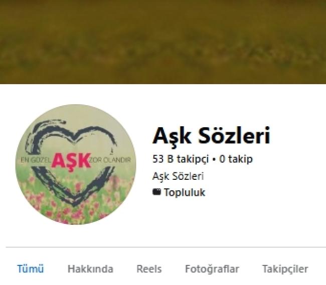 Aşk sözleri 53k takipçi