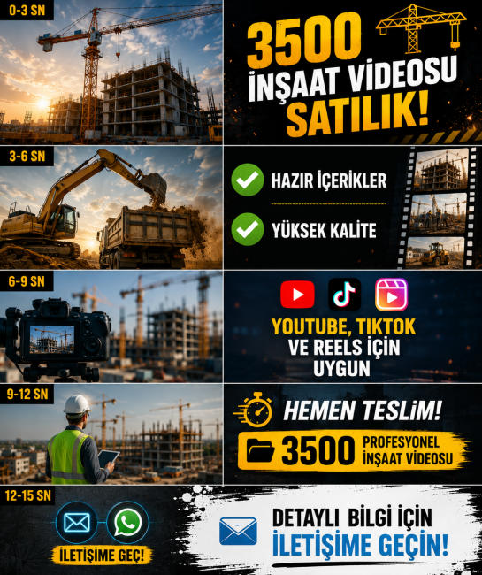3500 inşaat videosu satılık