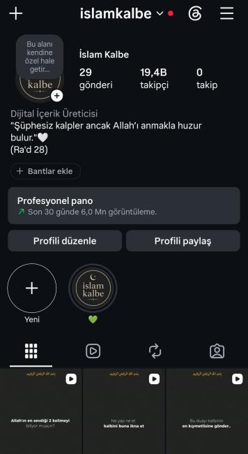 Deli dehşet aktif konsept instagram hesabı
