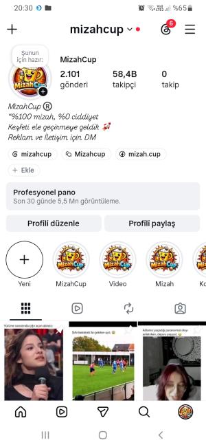 Mizah sayfamız satışta( mizahcup )