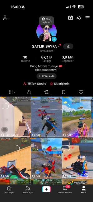 ✅87k full aktif keşfet açık tiktok hesabı ✅