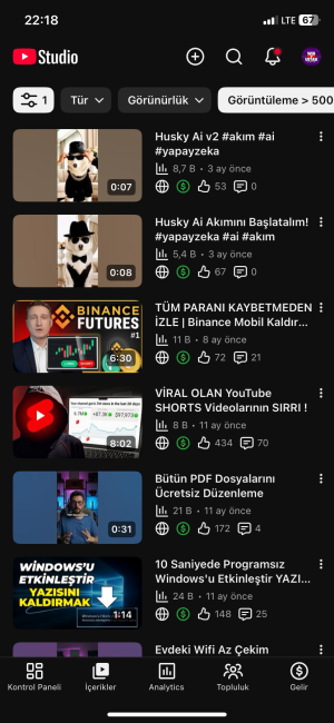 Para kazanması açık youtube kanalı