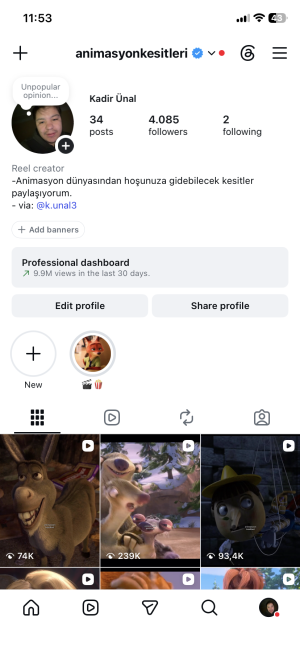 Aktif animasyon sayfası