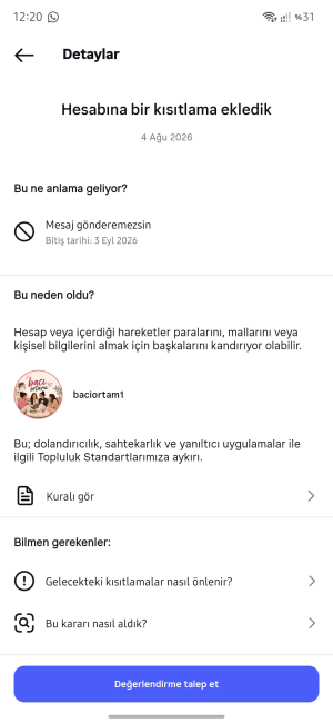 Satılık instagram hesabı